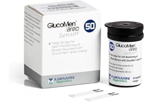 GENERIC A.MENARINI GlucoMen AREO Test Strips (50 Strips) - Accurate Glucose Monitoring