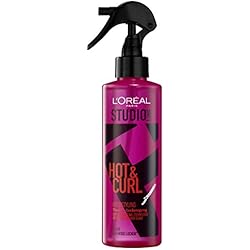 L'Oréal Studio Line Hot & Curl Thermo-Locken-Spray, Hitzeschutzspray für Styling mit Lockenstab oder Föhn, 150 ml