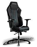 Quersus Vaos 503 Siège Gamer, Simili Cuir, Noir Bleu, M- M - XL