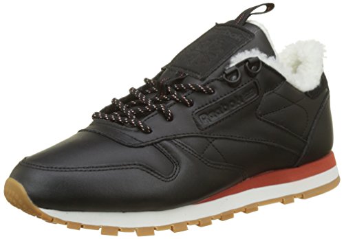 Reebok Classic Leather Arctic, Zapatillas para Mujer, Negro (Black/Burnt Amber/Chalk/Gum), 41 EU