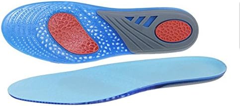 Massaging Sport Silicon Gel insoles Shock Absorption Absorb sweat Deodorant Full length with arch supports Running / Hiking (S(35.5-42))