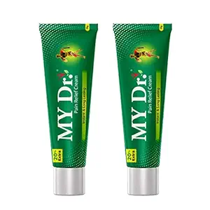 MY Dr. Pain Relief Cream 30g (25g + 5g Free) - Pack of 2 - Relieves Back Pain and Joint Pains Non-Sticky, Stain-Free and Fast Absorption (Pack of 2)