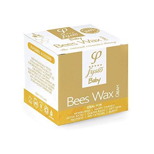 Natürliche und Biologische Reine Bienenwachs Windelcreme – Nappy Cream – Baby Feuchtigkeitscreme – Hergestellt aus Natürlichen Inhaltsstoffen – 50ml – Bietet Schutz und Feuchtigkeit – Nicht-allergene Feuchtigkeitsspende – Heilmitten – Beruhigt und Schützt Trockene, Raue, Rissige Und Gereizte Haut und Hinterlässt den Anwendungsbereich Glatt und weich. – Erzeugt eine Weichmachende Schicht, Um die Haut vor Feuchtigkeit Zu Schützen - 6