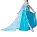 Produktbild Cacilie® Prinzessin Kostüm Kinder Glanz Kleid Mädchen Weihnachten Verkleidung Karneval Party Halloween Fest (Elsa #01, 110)
