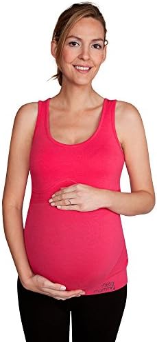 High Support Pregnancy Exercise Top, Deep Raspberry