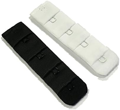 Bra Extenders Twin Pack Black & White 1 hook