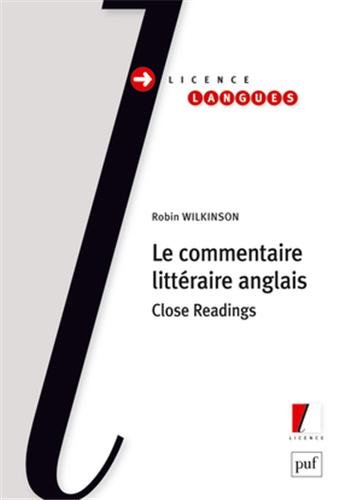 Le commentaire littéraire anglais Le commentaire littéraire anglais