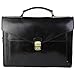 Produktbild TK 1979 Herren Aktentasche aus 100% Leder - Echtlederschultasche L32 x H26 x P7-Schwarz