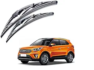 Selifaur - 2Pcs (D 26 x P 16 Inch) Metal Frame High Performance Replacement Car Wiper Blade for Creta 2018