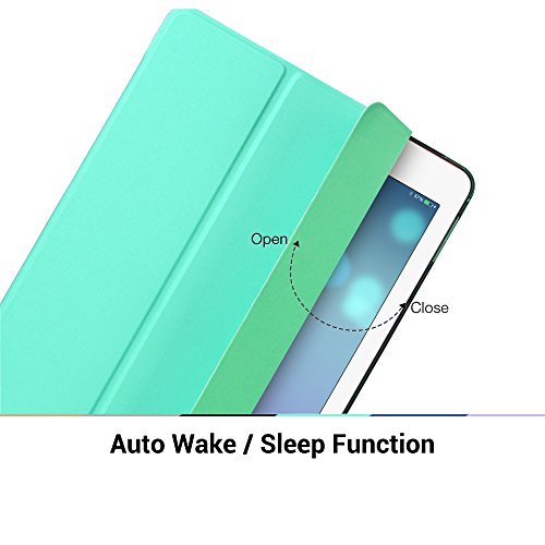 iPad Pro 12.9 (2015 Moell) Hülle, ESR® Yippee Series Auto aufwachen/Schlaf Funktion Ledertasche mit durchschaubar Rückseite Abdeckung Leichtgewicht Anti-Kratzer Schutzhülle für iPad Pro 12.9 Zoll (Mint Grün) - 5