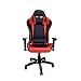 Produktbild HG Bürodrehstuhl Racing Stuhl Chefsessel Premium gepolsterte Armlehnen Belastbarkeit 200 kg Ergonomischer Einstellbare Exekutivbüro Schreibtischstuhl (schwarz/rot)