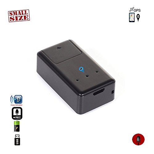Mini GSM Spy Bug + GPS Tracker -Voice Activated Call Back function | Real Time Audio / Location Monitoring | Clear Sound Spy Equipment – Settable Audio Sensitivity Sensor + Signal Indicator