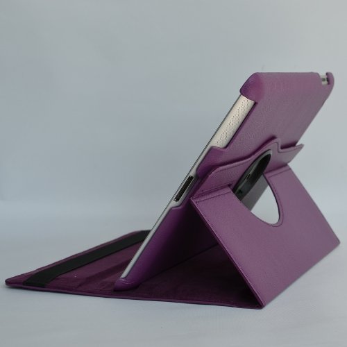 inShang Hülle für Apple iPad 2 iPad 3 iPad 4, Edles PU Leder Tasche Hülle Skins Etui Schutzhülle Ständer Smart Case Cover für Tablet iPad, Super Automatische Einschlaf-/Aufwach funktion, 360 Grad rotierende Schutzhülle mit Standfunktion + inShang Logo hochwertigen Stylus Eingabestift Stift - 4