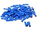 Produktbild 100Stk isolierte Flachsteckhülsen Kabelschuhe 6.3mm Blau