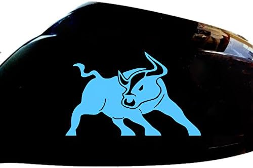 Bull Raton Car Stickers Wing Mirror Styling Decals (Set of 2), Light Blue