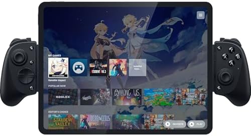 Razer Kishi V3 Pro XL - Controller da gaming USB Type C per tablet full-size - iPad e tablet Android fino a 13" - Plug-and-Play - TMR Stick analogico (Sensa HD haptics, app Nexus) Nero