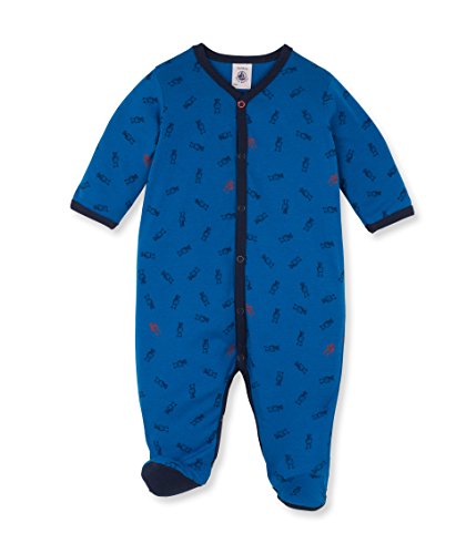 Petit Bateau Baby-Boys Santafe Footies, Blue (Wave/Multicoloured), 9-12 Months (Manufacturer Size:9 Months)