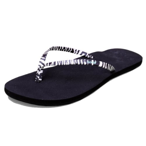 reef zebra flip flops