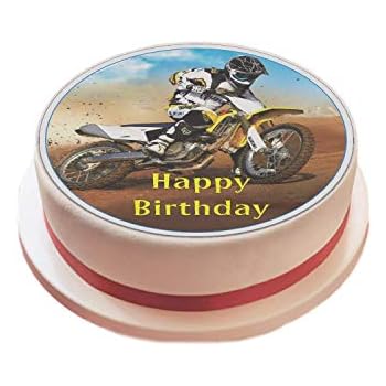 Maison Speedway Moto Party Pack 36 Comestibles Cup Cake Toppers Anniversaire Homme Garcons Fils Cuisine Arts De La Table