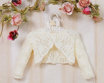 Christopher 3870 Baby Bolero Jacket Cardigan Cream 9 Months