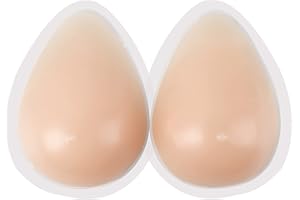 Windsleeping 1 Coppia di Forme per Seno Autoadesive in Silicone a Goccia Imbottiture da Riempimento per Reggiseno Protesi per Seno Adesive Tette Finte