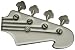 Produktbild Bergamot Gürtelschnalle Bass Guitar Gitarrenkopf weiß Buckle für Wechselgürtel Damen Herren