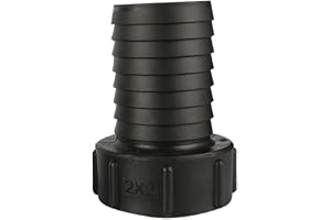 FOGWOWO Tankslangsadapter IBC-tankadapter 60 mm grov gänga import till 50 mm (2 tum) trädgårdsslang vattenkran adapter ventil