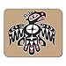 Produktbild Gaming Mauspads Mouse Pad Haida Thunderbird Native American Style Tribal North Traditional Animal Culture Fish 11.8"x 9.8" Decor Office Computer Accessories Nonslip Rubber Backing Mousepad Mouse Mat