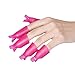 Nail Art ,Fortan 10PC Soak Off Cap Clip UV Gel Polish Remover Wrap Tool Plastic (Hot Pink)