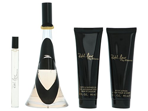 Rihanna Reb'l Fleur Set contains Eau de Parfum/Purse Spray/Body Lotion and Shower Gel