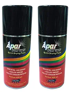 Apar Touch Up Spray Paint - PEARL WHITE BASE COAT - 225 ml and PEARL TOP COAT