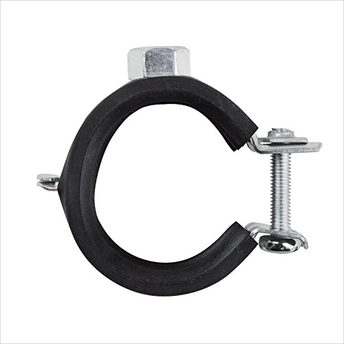 Stabilo-Sanitaer 10x Rohrschelle DN 20 21 22 23 mm 1/ 2 Zoll Stahl verzinkt mit Gummieinlage Rohrhalter Rohrbefestigung Rohrhalterung Gelenkrohrschelle - 4