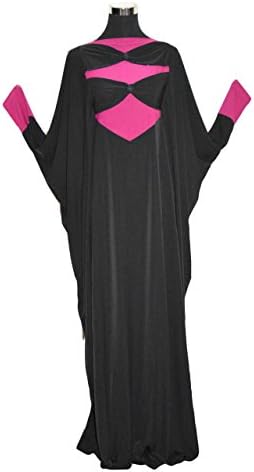 Yaqeen apparell Stretchy Lycra Batwing Abaya With Bow Tie Pattern (Pink)