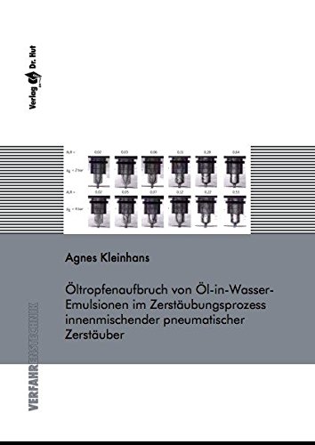 Preisvergleich Produktbild Öltropfenaufbruch von Öl-in-Wasser-Emulsionen im Zerstäubungsprozess innenmischender pneumatischer Zerstäuber (Verfahrenstechnik)