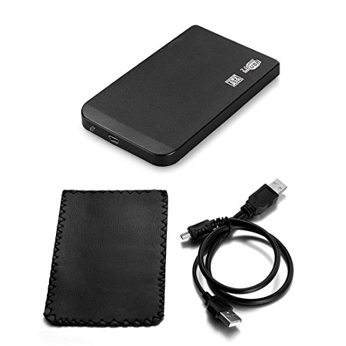 Fall für SATA HDD High Speed USB 2.0 externes Gehäuse SATA HDD und SSD in 2.5 “ Black - 5