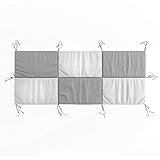 VitaliSpa Hausbett Kinderbett Bettrückwand Wiki in den Varianten: 140x70 // 160x72 // 200X85 cm erhältlich in: Rosa-Grau, Weiß-Grau und Türkis-Grau (Weiß-Grau, 85cm x 200cm)