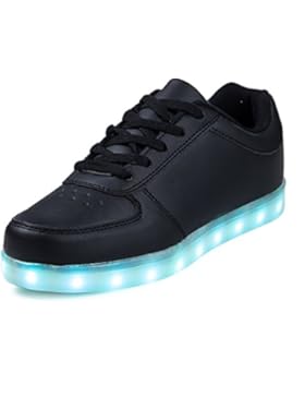 SAGUARO(TM) 7 Farbe USB Aufladen LED Leuchtend Sport Schuhe Sportschuhe Sneaker Turnschuhe für Unisex-Erwachsene...