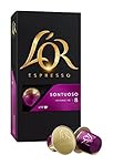 L'Or Espresso Café Sontuoso - Intensité 8 - 50 Capsules en Aluminium Compatibles avec les Machines Nespresso&reg; (Lot de 5X10 capsules)
