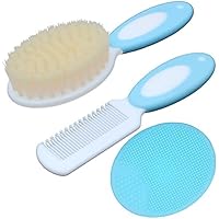 Set Bagno Bambini - Spazzola Morbida, Pettine Antiforfora E Massaggiatore Capelli In Silicone - Foto 5