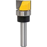 Treki Bottom Cleaning Wood Burrs with 8mm Shank Bearing Router Bit Bottom Cleaning Milling Machine for Flush Mouldings Surfac
