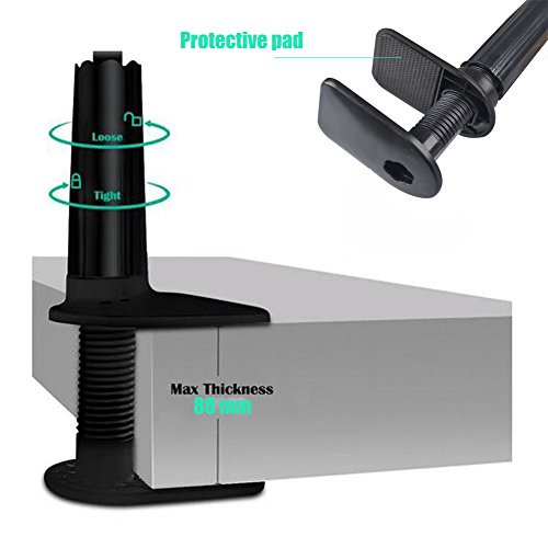 myarmor Schwanenhals iPhone iPad Stand Handy Tablet Halterung lange Bolt Klemme mit Halterung für Tablet oder Handy Geräte 10,2–26,9 cm 360 Grad drehbar Flexibler Arm - 3