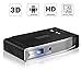 Produktbild yaufey Mini DLP Beamer Projektor 3800 Lumens Support 3D DLP 1080P Full HD WiFi Videoprojektor, Android Beamer mit Fire TV Stick AV HDMI USB Heimkino Projektor