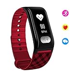 ZMH Android IOS Smart Armband Uhr Herzfrequenz Armband Bunte GPS-Motion-Bahn Pedometer Waterproof Smart Armband