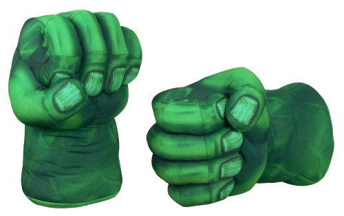 Hulk Smash Hands Soft Toy Doll Gloves Big Green One Pair Fun New