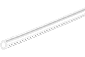 sourcing map przezroczysta rura silikonowa 1,6 mm ID 3,2mm OD 0,8 mm ścianka 3,3pi, elastyczny silikonowy wąż do wody wąż do przenoszenia pompy