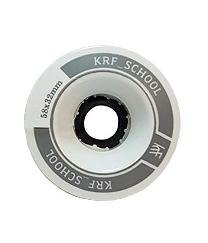 KRF The New Urban Concept des Krf Acc Pat Rotella School PU 58 x 32 mm 2Ud Pattini Pattini Unisex Adulto (Bianco)