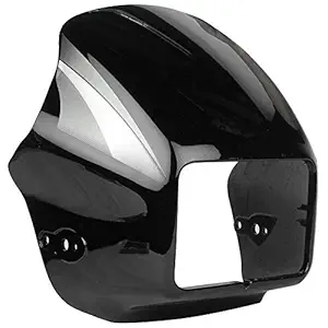 ARYAN TRADING CO Front Visor for Hero Splendor(+) Black