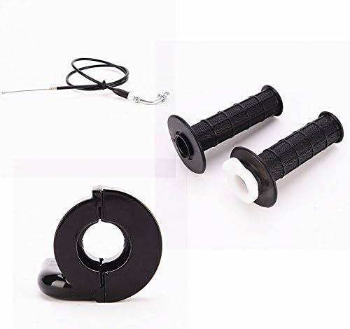 Motorcycle Handle Bar Grips/ Extended Throttle Cable Clamp for 90cc 110cc 125cc Dirt Bike pocket bike throttle cable clamp