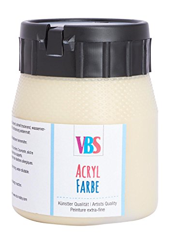 Acrylfarbe, 250 ml, seidenmatt, Malen auf Keilrahmen Farbe von VBS
