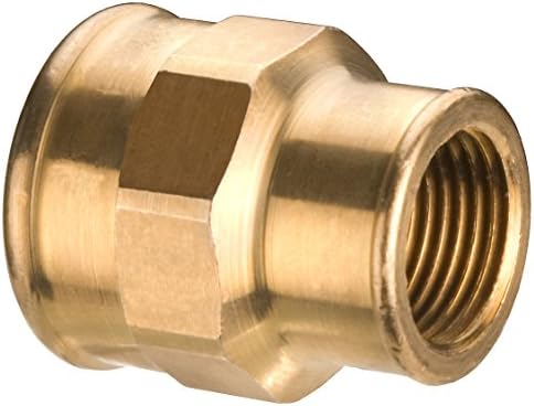 CORNAT T640014 1 x 3/4-Inch Red Brass Reducing Bushing - Clear